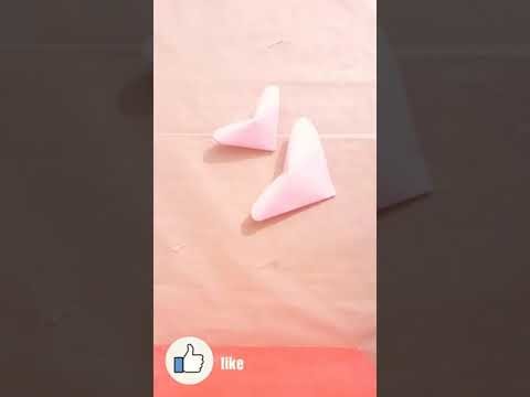 Origami paper heart.how to make 3D heart ❤.easy heart making. heart with paper folding #shorts