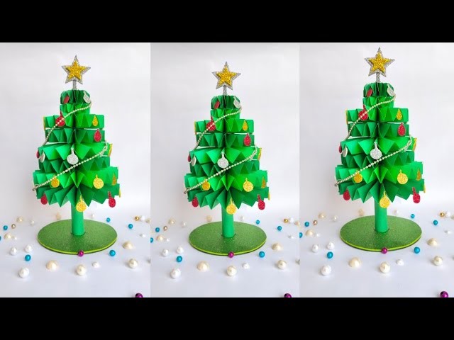 Paper Christmas Tree | How To Make a 3D Christmas tree | Christmas craft | Christmas tree | Artideas