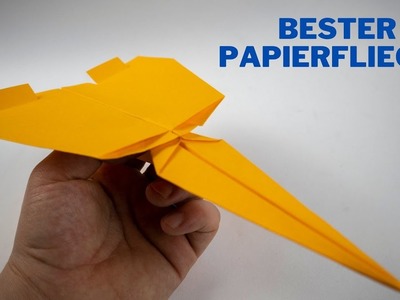 Papierflieger Falten Der Weit Fliegt | Bester Papierflieger | 4K