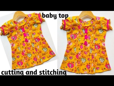 Pin Tuck Baby Top Cutting and Stitching.Baby Top Cutting and Stitching.Baby Frock Cutting. . . . 