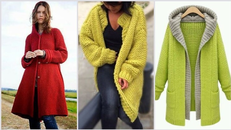 Super Cozy Long wool cardigans.Ladies winter fashion long cardigan and #coats #crochetcardigans