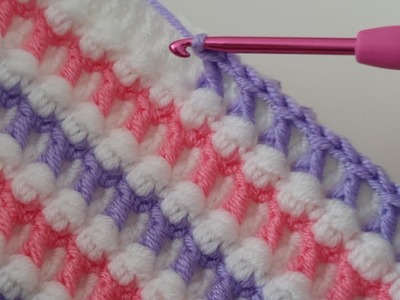 Super Easy Crochet Baby Blanket Pattern For Beginners ~ Trend 3 D Crochet Blanket knitting Pattern