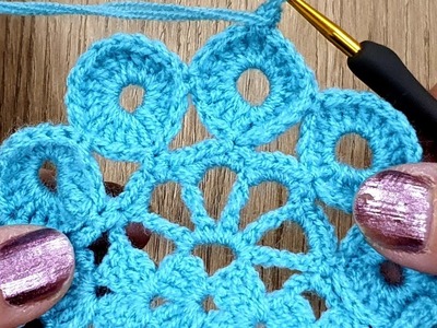 Super easy crochet knitting pattern & Crochet border knitting training