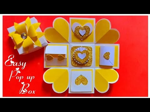 Valentine????Day Explosion box || How to make explosion box || Explosion box || Gift box || #shorts