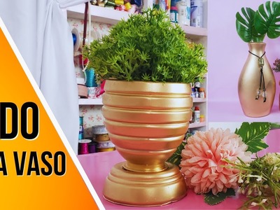 3 ideias de VASOS de flores feito com Material Reciclável - DIY Vasos Decorativos - Vaso reciclado