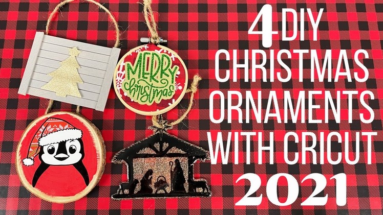 4 Personalized Christmas Ornament Ideas with Cricut | DIY Christmas Ornaments