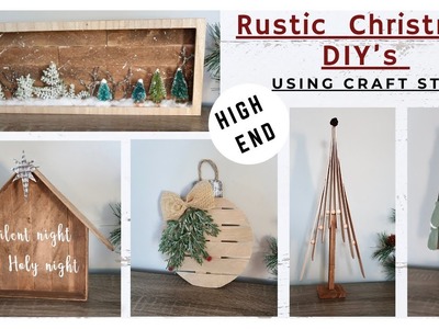 5 GORGEOUS RUSTIC CHRISTMAS DIY’s * Craft Sticks High End Christmas Decor * BlondieNextDoor