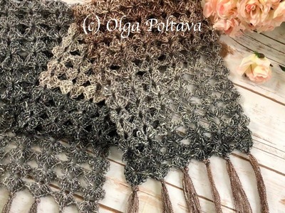 Big Crochet Commission, Lacy Scarf 7 is Finished, Shawl in a Ball Yarn, Crochet Story #16