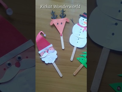 Christmas pop stick craft. Easy Christmas Paper Craft Idea