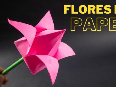 Como Hacer Flores de Papel (Lotus) | DIY Flores Manualidades(facile)