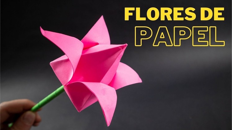Como Hacer Flores de Papel (Lotus) | DIY Flores Manualidades(facile)