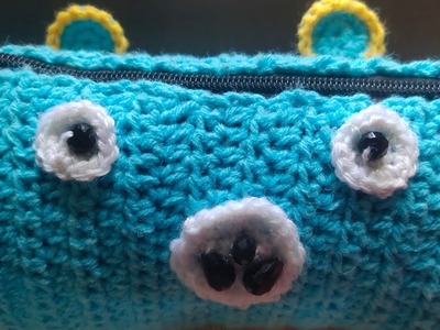 Crochet pencil case.How to crochet relakuma pencil case.#umashome