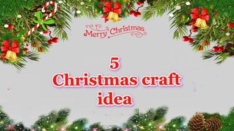 DIY 5 low budget Christmas Decoration idea at home  | Best out of waste Christmas craft idea????172