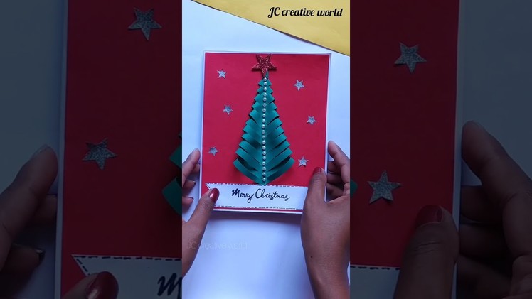 DIY Christmas cards | Handmade Christmas cards  | Christmas greeting card ideas #shorts #ytshorts