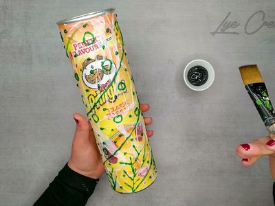 ❣DIY Comment recycler une boite Pringles. Idée décoration recyclage. Pistolet colle chaude facile❣