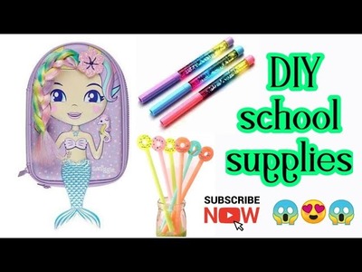 Diy cute school supplies. 3 cute stationary items making ideas#schoolsupplies
