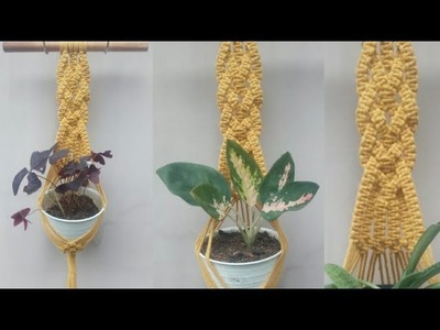 DIY Macrame | Macrame Plant Hanger With Braid | Tutorial
