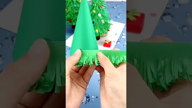 DIY Paper Chrismas Tree - Amazing Paper Craft idea #shorts