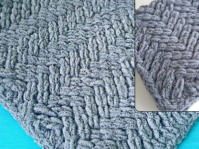 EVERYONE can make this cozy blanket. HAND KNITTING