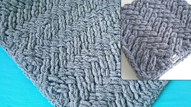 EVERYONE can make this cozy blanket. HAND KNITTING