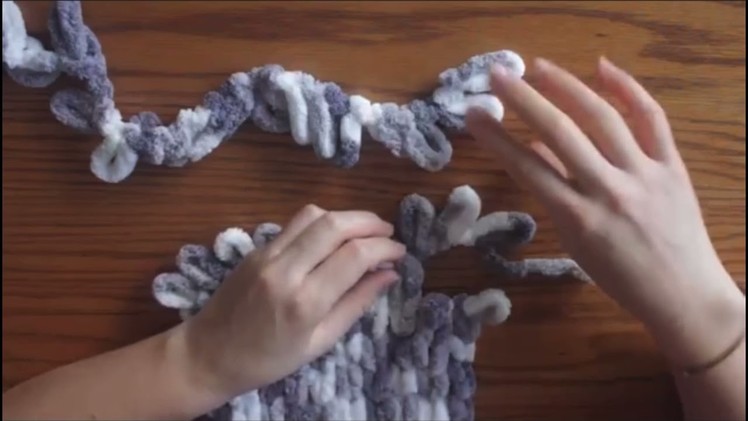 Finger Knit Scarf