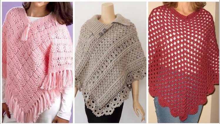 Gorgeous crochet & knitting poncho patterns