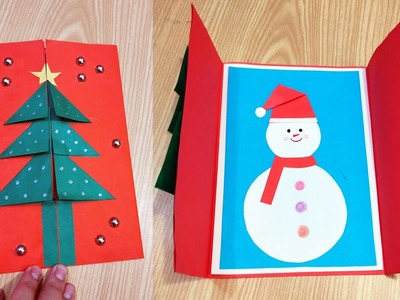 Handmade Christmas cards | Easy DIY Christmas greeting card | Handmade card for Christmas | Bunny tv