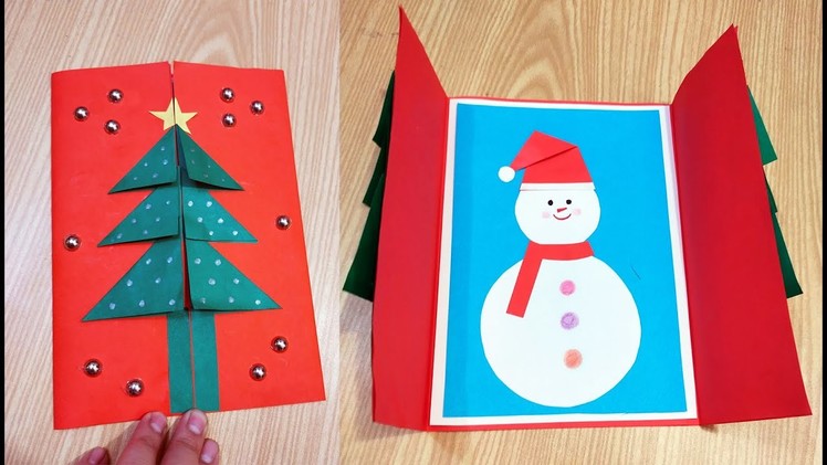 Handmade Christmas cards | Easy DIY Christmas greeting card | Handmade card for Christmas | Bunny tv