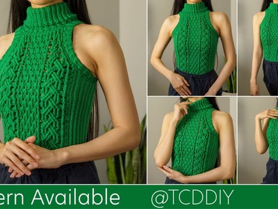 How to Crochet a Cable Turtleneck | Pattern & Tutorial DIY