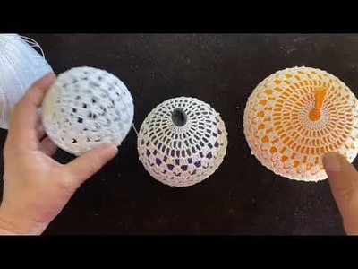 How to: Crochet Christmas Ball ornaments
