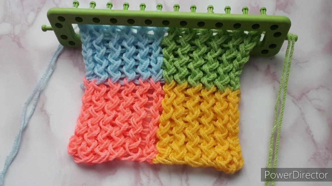 How to granny square loom knitting Tutorial, Granny square loom