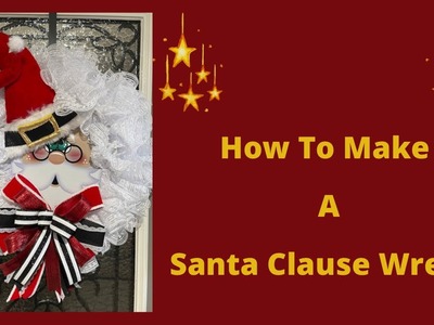 How To Make A Santa Wreath Using Ruffles
