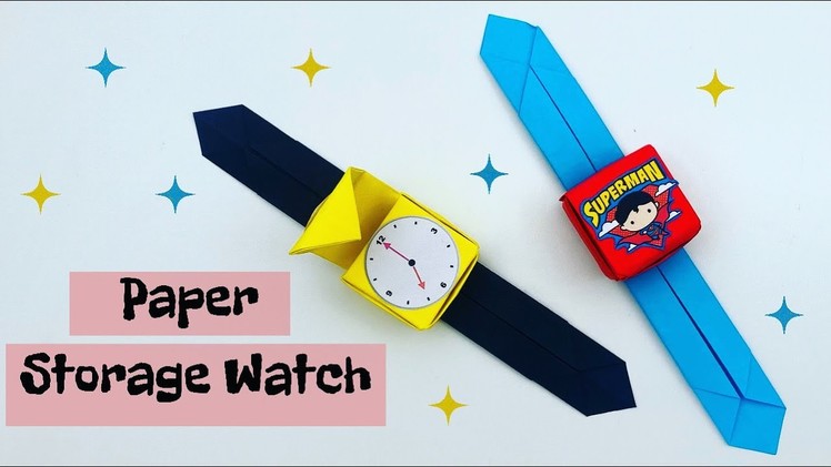 How To Make Easy Paper Storage Watch For Kids. KIDS Craft Ideas. Paper Craft Easy. KIDS crafts