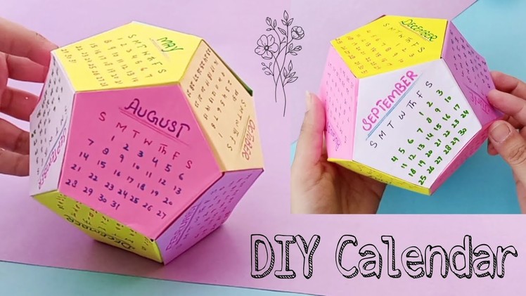 How to make New Year 2022 Desk Calendar at home | DIY Paper Calendar 2022 | Handmade Calendar Ideas