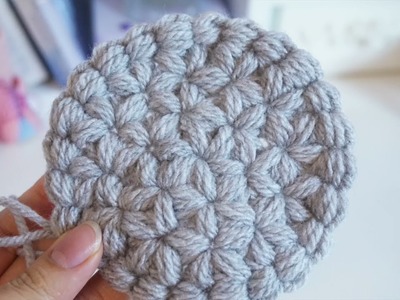 How to start crochet jasmine stitch into the ring ????