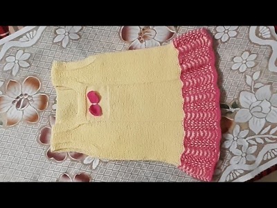 #knittingdesigns  " Beautiful tunic dress ???? for girl ????  age 2 to 4 years " subtitles & description