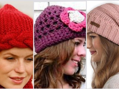 Latest fashion Crochet Caps.#crochethat in different designs and styles #crochetcaps