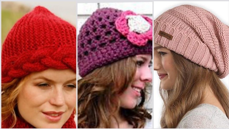 Latest fashion Crochet Caps.#crochethat in different designs and styles #crochetcaps