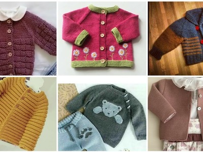 Marvelous New Hand Knitting Baby Sweaters Designs Ideas