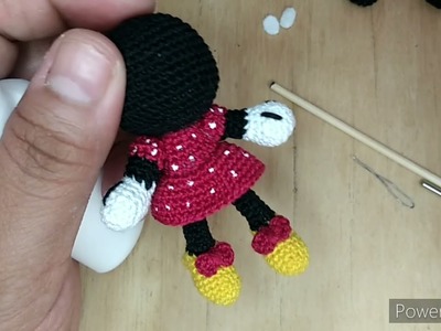 Mimi o Minnie mouse amigurumi crochet tercera parte
