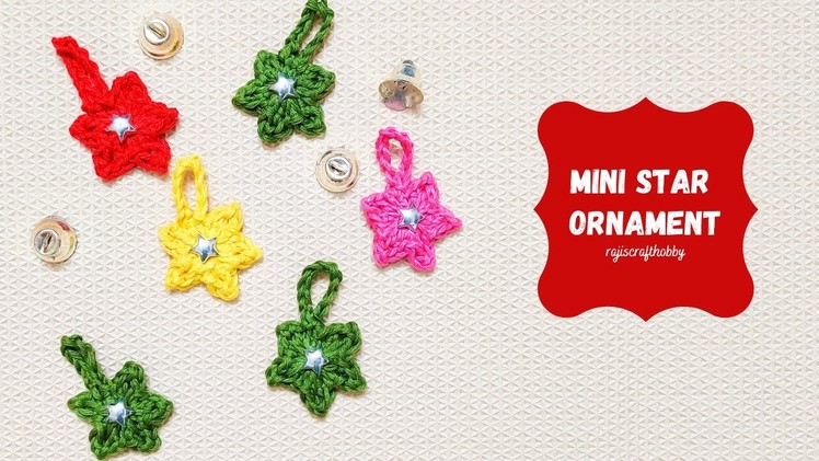 Mini Star Ornament How to Crochet a Easy Tiny Star