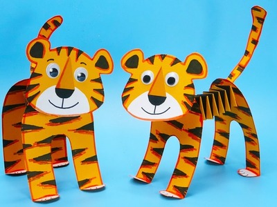 Moving paper tiger | Symbol 2022 tiger | Easy paper crafts ideas