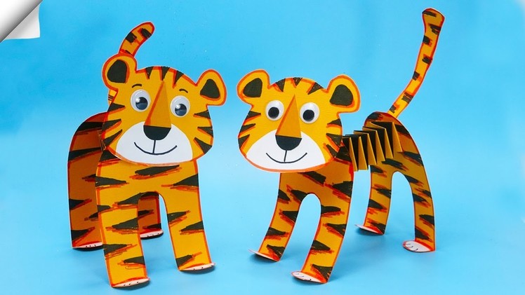 Moving paper tiger | Symbol 2022 tiger | Easy paper crafts ideas