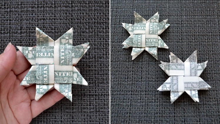 My MONEY CHRISTMAS STAR | 8-Pointed Dollar Origami Decoration | Tutorial DIY by NProkuda