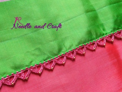 New & Different Quick Crochet saree kuchu design without tassels | Full saree in 2 hrs | krosha |