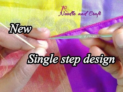 New, Simple & Unique single step crochet saree kuchu design without beads | krosha design in 2 hrs