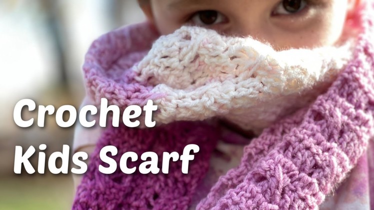 One Skein Crochet Project - Super Cute Kids Scarf