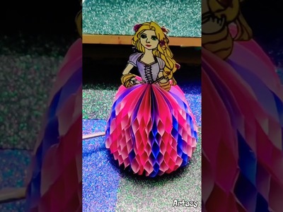 Paper doll. Rapunzel Painting. Diy Doll. Diy Toy. Paper Craft. Doll Making. Rapunzel tutorial