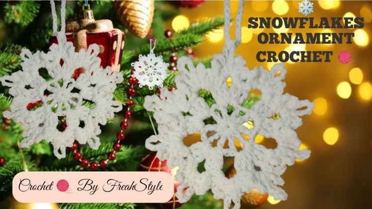 Snowflakes Ornaments Crochet || Crochet By FreahStyle????