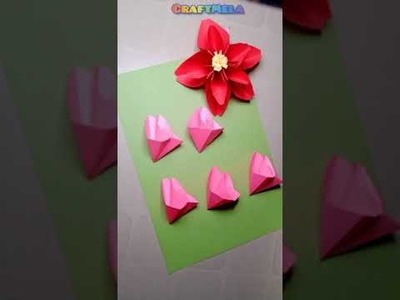 Unique Paper Flower. Origami .DIY #shorts #papercraft